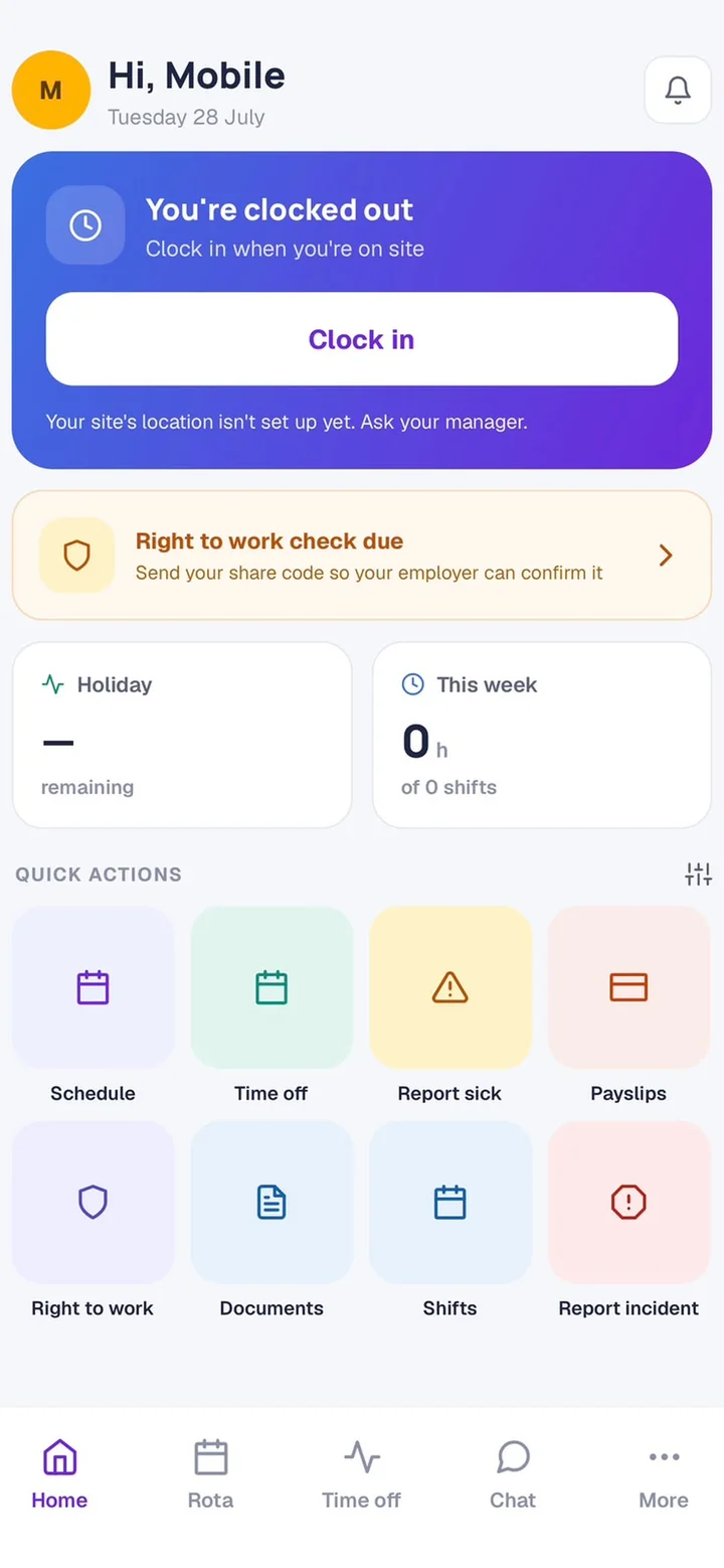 Empliora employee app