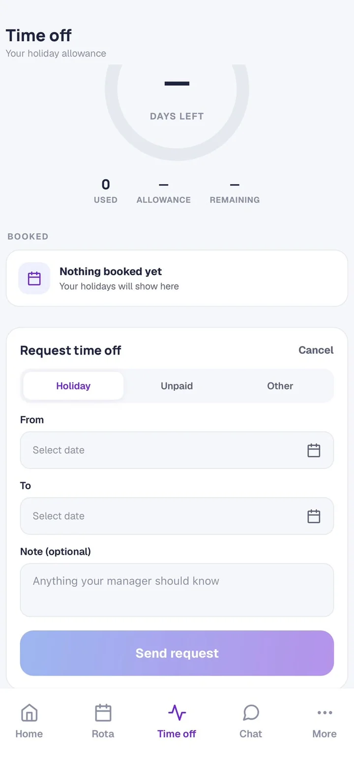 Book holiday